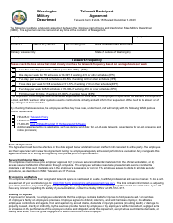 Form 2024-15 Telework Participant Agreement - Washington