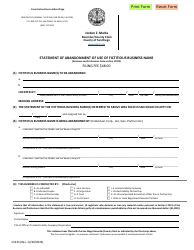 Form CC233 Statement of Abandonment of Use of Fictitious Business Name - County of San Diego, California
