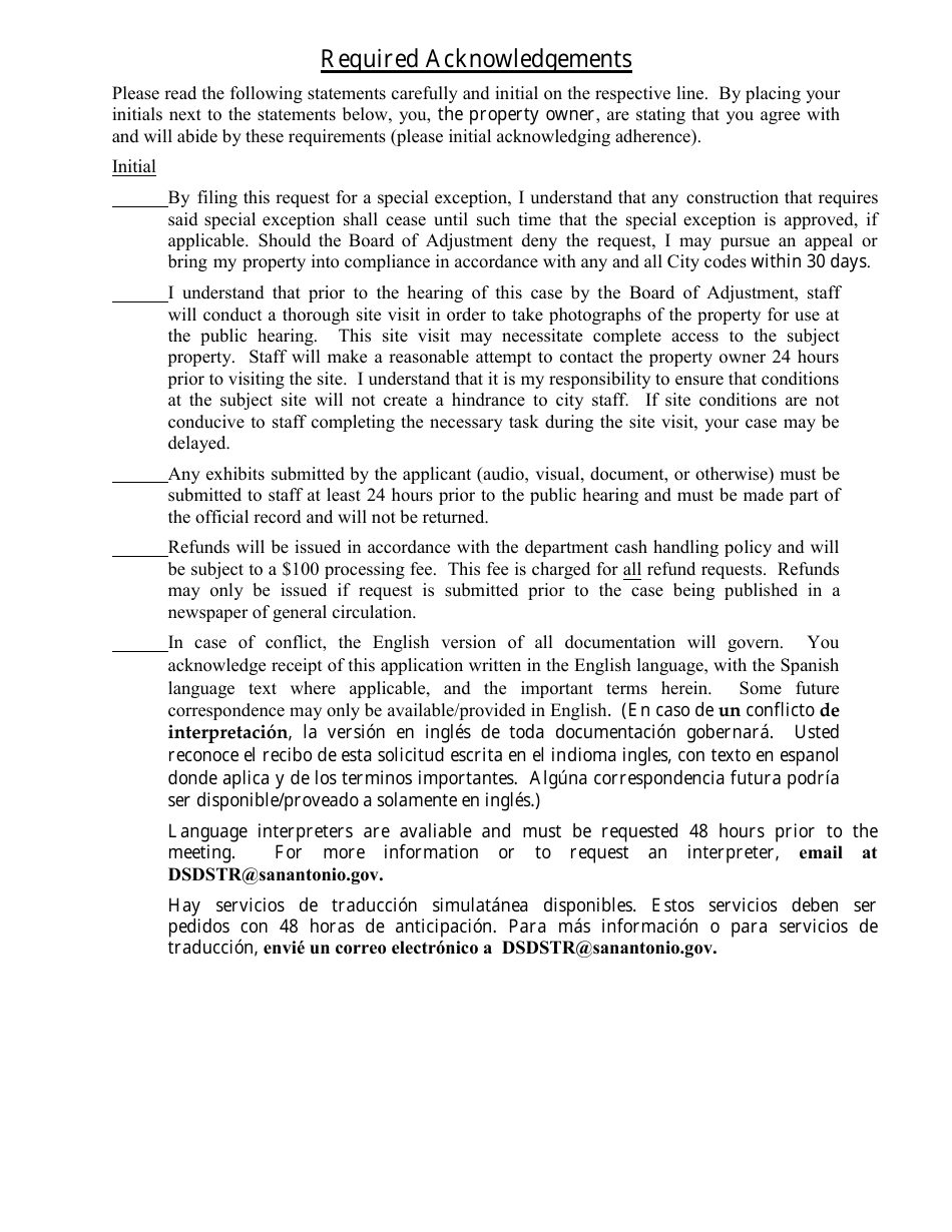 Request for a Special Exception to the San Antonio Board of Adjustment for a Short Term Rental (Type 2) - City of San Antonio, Texas, Page 4