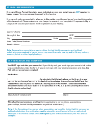 Formal Complaint - Printable Form - Pennsylvania, Page 7