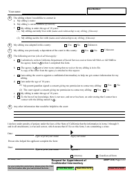 Form ADOPT-330 Request for Appointment of Confidential Intermediary - California, Page 2