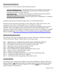 Senior Citizen Owner-Occupied Property Rehabilitation Program Application - Dutchess County, New York, Page 4