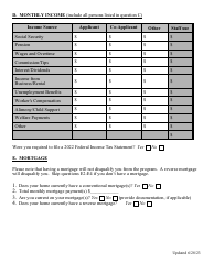 Senior Citizen Owner-Occupied Property Rehabilitation Program Application - Dutchess County, New York, Page 6