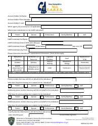 Document preview: Cares Registration Form - New Hampshire