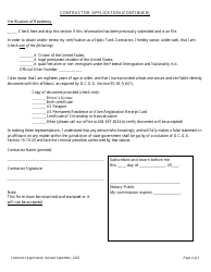 Contractor Application - Georgia (United States), Page 2