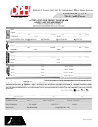 Document preview: Form FS-APO1 Application for Permit to Operate a Body Art Establishment - Fulton County, Georgia (United States)