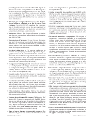Instructions for Form OR-20, 150-102-020 Oregon Corporation Excise Tax Return - Oregon, Page 14