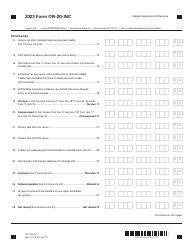 Form 150-102-021 Schedule OR-20-INC Oregon Corporation Income Tax Return - Oregon, Page 4