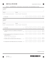 Form OR-20-INS (150-102-129) Oregon Insurance Excise Tax Return - Oregon, Page 6