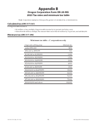 Instructions for Form OR-20-INS, 150-102-129 Oregon Insurance Excise Tax Return - Oregon, Page 16