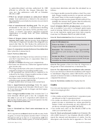 Instructions for Form OR-20-S, 150-102-025 Oregon S Corporation Tax Return - Oregon, Page 11