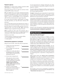 Instructions for Form OR-20-S, 150-102-025 Oregon S Corporation Tax Return - Oregon, Page 4