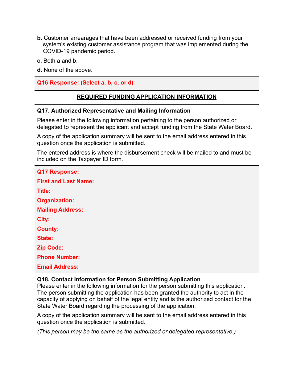 Application Preview - California Extended Water and Wastewater Arrearage Payment Program - California, Page 5