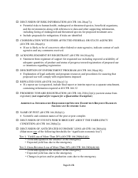 Checklists for Emergency Exemption Applications Under Section 18 of the Federal Insecticide, Fungicide, and Rodenticide Act (Fifra), Page 2