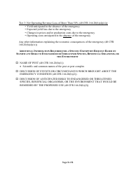 Checklists for Emergency Exemption Applications Under Section 18 of the Federal Insecticide, Fungicide, and Rodenticide Act (Fifra), Page 3