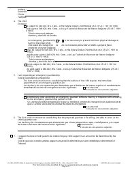 Form JN-1504 Petition for Appointment of Emergency Guardian - Wisconsin (English/Spanish), Page 2
