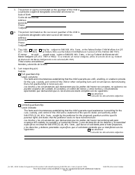 Form JN-1501 Petition for Appointment of Guardian - Wisconsin (English/Spanish), Page 2
