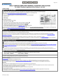 Form PPTC482 Adult Abroad Simplified Renewal Passport Application for Canadians Applying Outside of Canada and the Usa - Canada, Page 3