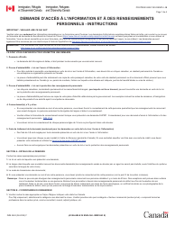 Document preview: Forme IMM5563 Demande D'acces a L'information Et a DES Renseignements Personnels - Canada (French)