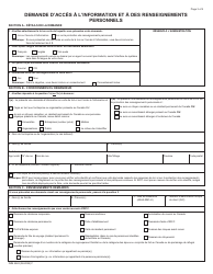 Forme IMM5563 Demande D&#039;acces a L&#039;information Et a DES Renseignements Personnels - Canada (French), Page 3