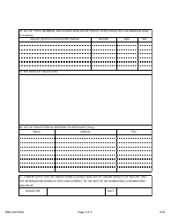 Application for Scientific Collection Permit/License - Maryland, Page 2