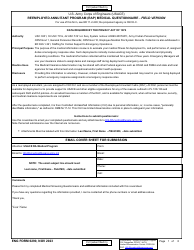 Document preview: ENG Form 6290 Reemployed Annuitant Program (Rap) Medical Questionnaire - Field Version