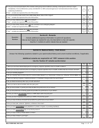 ENG Form 6290 Reemployed Annuitant Program (Rap) Medical Questionnaire - Field Version, Page 4