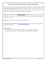 ENG Form 6290 Reemployed Annuitant Program (Rap) Medical Questionnaire - Field Version, Page 8