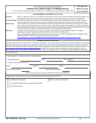 ENG Form 6247 Request for Jurisdictional Determination (Jd)