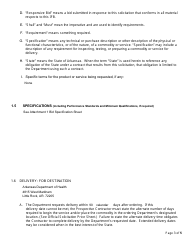 Form DH-24-0025 Invitation for Bid - 4 Chevrolet Trax Small Suv Vehicles Per Bid Specification Sheet - Arkansas, Page 3