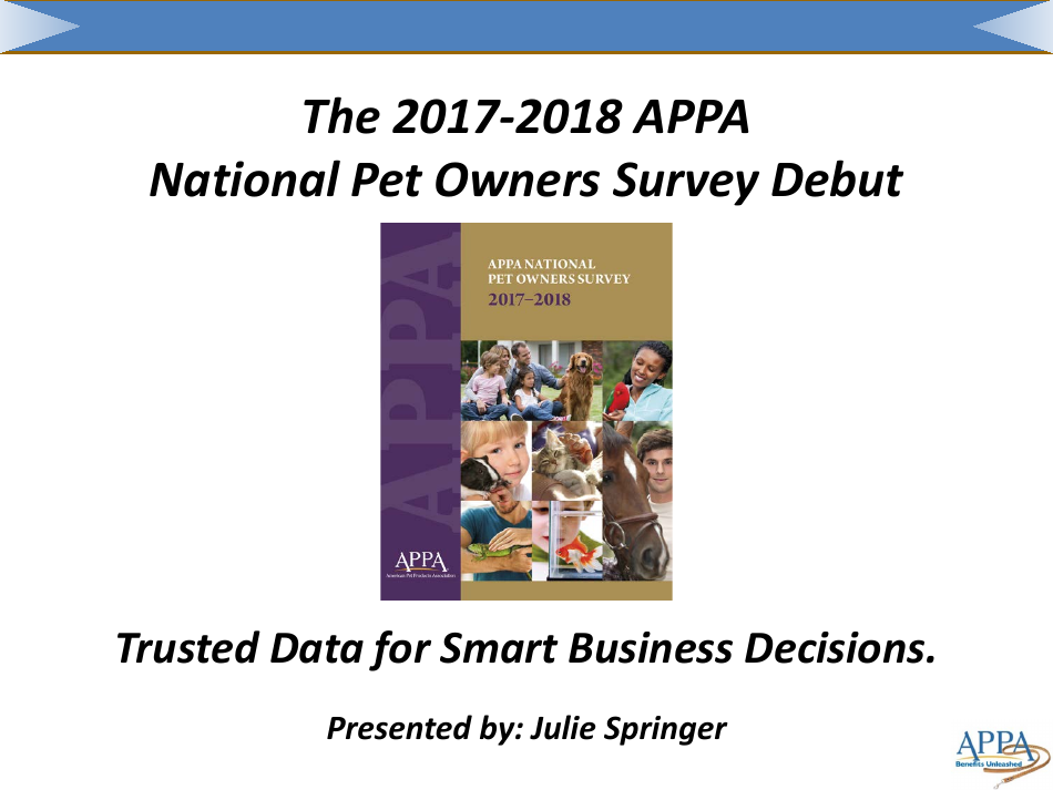 The 2017-2018 Appa National Pet Owners Survey Debut - American Pet Products Association, Page 1