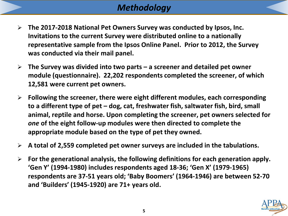 The 2017-2018 Appa National Pet Owners Survey Debut - American Pet Products Association, Page 5