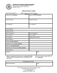 Document preview: Form SFN53274 Operator Expense Reimbursement - North Dakota