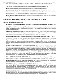 Instructions for Form LDSS-3174 New York State Recertification Form for Certain Benefits and Services - New York, Page 10