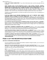 Instructions for Form LDSS-3174 New York State Recertification Form for Certain Benefits and Services - New York, Page 13