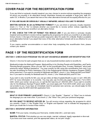 Instructions for Form LDSS-3174 New York State Recertification Form for Certain Benefits and Services - New York, Page 4