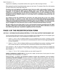 Instructions for Form LDSS-3174 New York State Recertification Form for Certain Benefits and Services - New York, Page 8