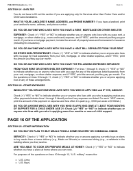Instructions for Form LDSS-2921 New York State Application for Certain Benefits and Services - New York, Page 16