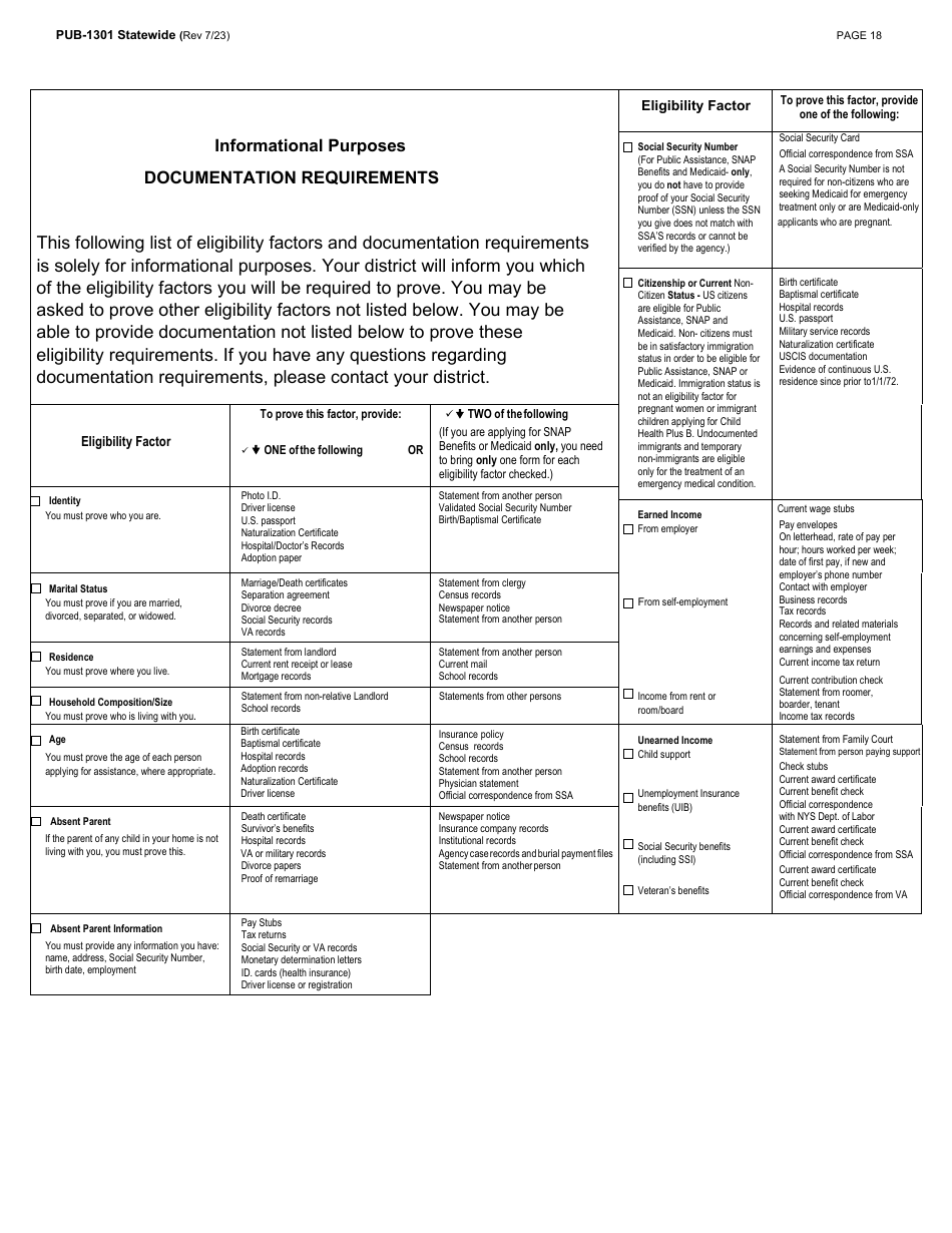 Instructions for Form LDSS-2921 New York State Application for Certain Benefits and Services - New York, Page 19
