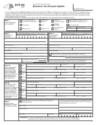 Document preview: Form DTF-95 Business Tax Account Update - New York