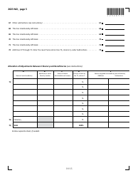 Form M2 Income Tax Return for Estates and Trusts - Minnesota, Page 5