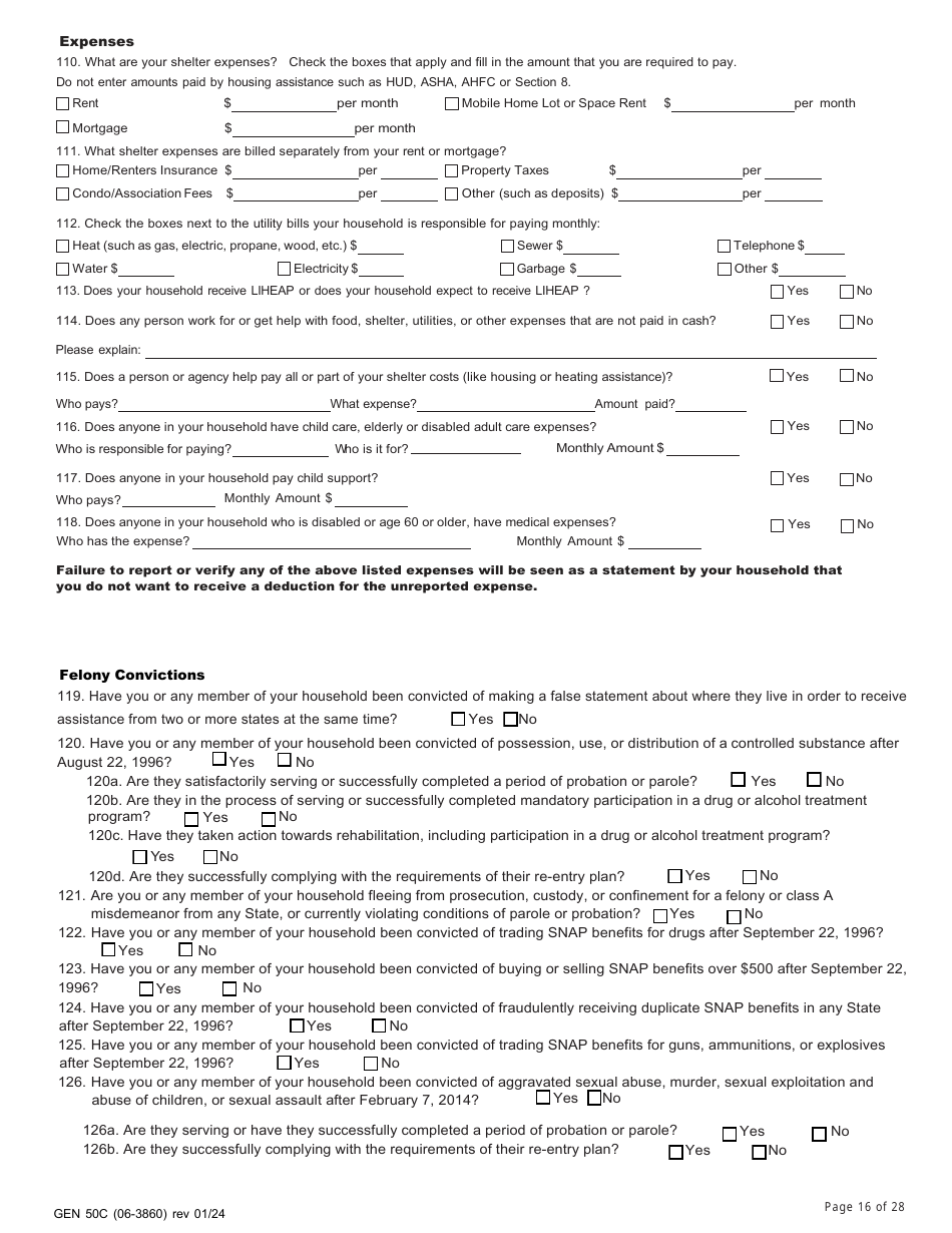 Form GEN50C Application for Services - Alaska, Page 16