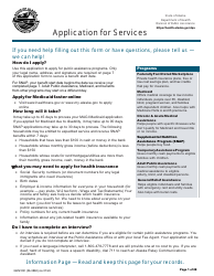 Form GEN50C Application for Services - Alaska