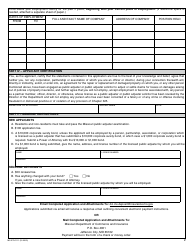 Form MO375-0111 Application/Renewal for Public Adjuster - Missouri, Page 2