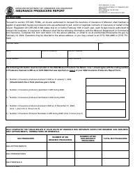 Document preview: Form MO375-0110 Insurance Producers Report - Missouri