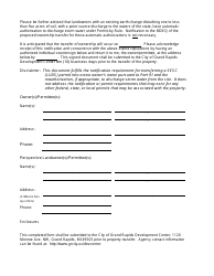 Form EQP5986 Permit Transfer Notification of Existing Land Use &amp; Development Services (Luds) Permit - City of Grand Rapids, Michigan, Page 2