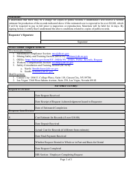Public Records Request Form - Nevada, Page 2