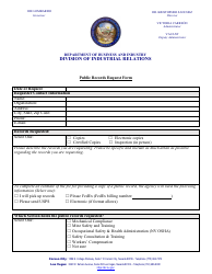 Document preview: Public Records Request Form - Nevada