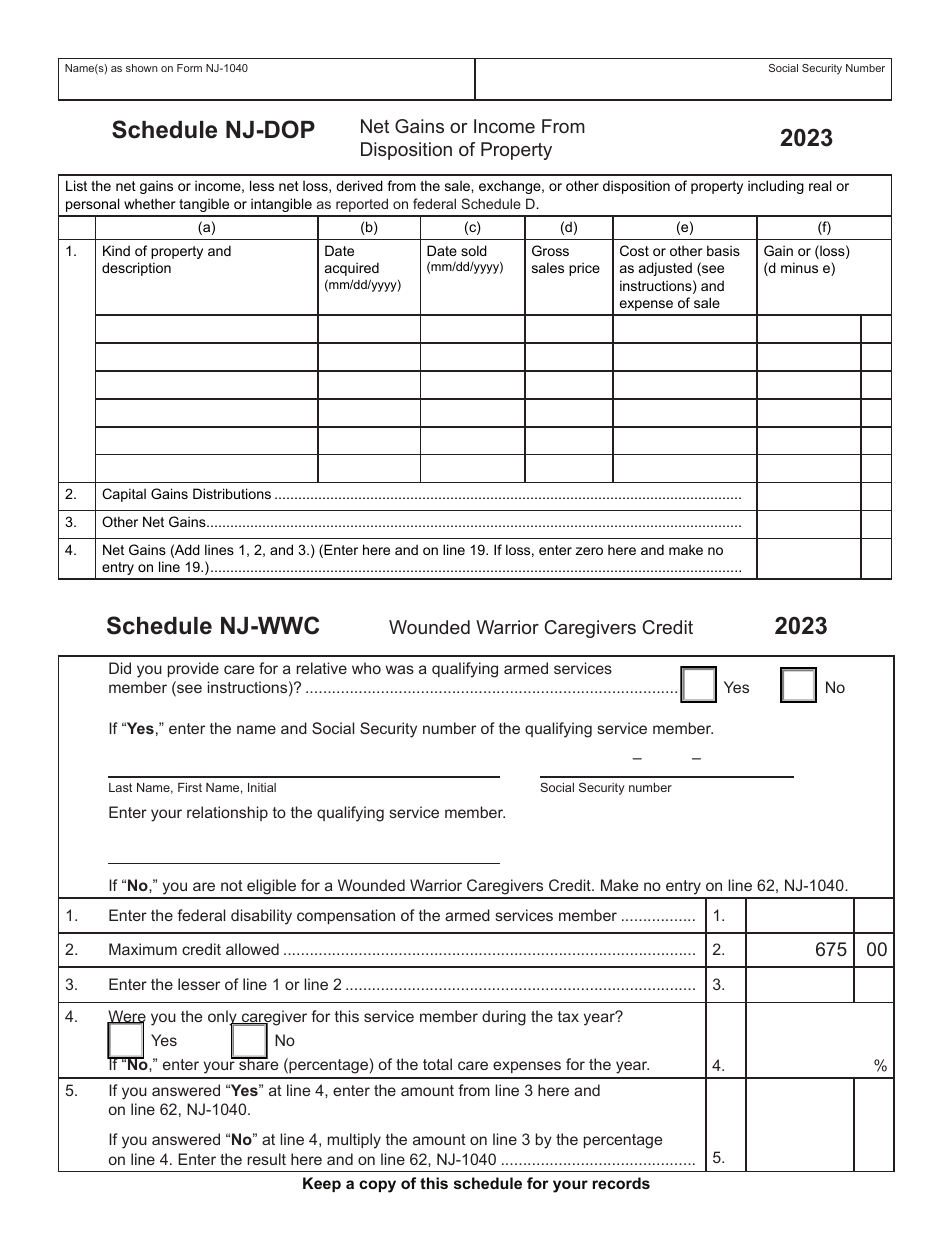 2023 New Jersey Fill Out, Sign Online and Download PDF Templateroller