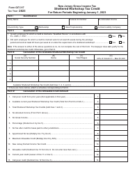 Document preview: Form GIT-317 Sheltered Workshop Tax Credit - New Jersey, 2023